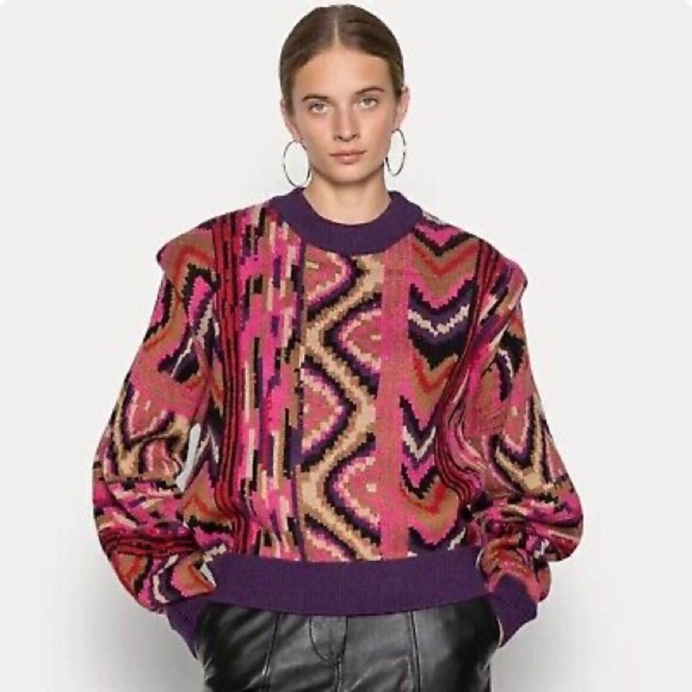 FARM Rio Multicolor Patterned Sweater - Picture 5 of 11